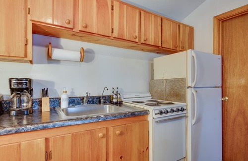 Weirs Beach Cabin | Pet-Friendly Laconia Cabin w/Fireplace + Deck!