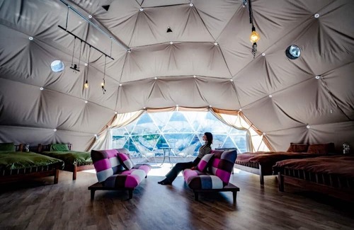 Aso RV Rental | Kishimadake Big Dome Tent / Aso City Kumamoto