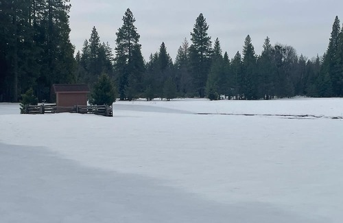 Shingletown Cabin | 50 Acre Mountain Meadow Campground with Cabin, Bathhouse & Outdoor Kitchen