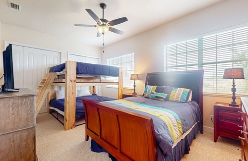 Halifax House | Corner-lot home with water view, on-site golf, enclosed patio, BBQ, & W/D