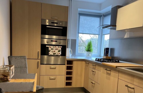 Srodmiescie Apartment | Parkside Charm by the Odra River near ZOO