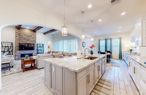 Chandler House | Mtn-view home with private pool, pool spa, grill, office, streaming, W/D, & AC