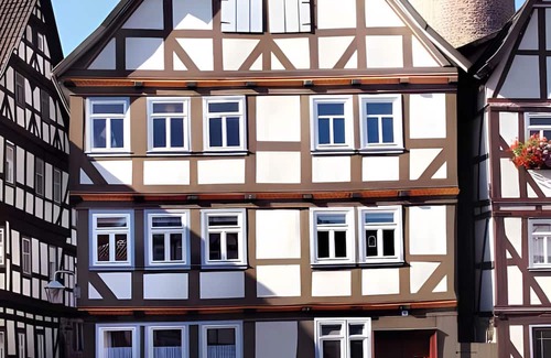 Schlitz Apartment | Room 'Friedrich' with Shared Terrace and Wi-Fi