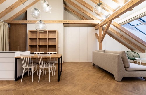 Vinohrady Apartment | Cozy Attic Loft with Terrace in Prime Location