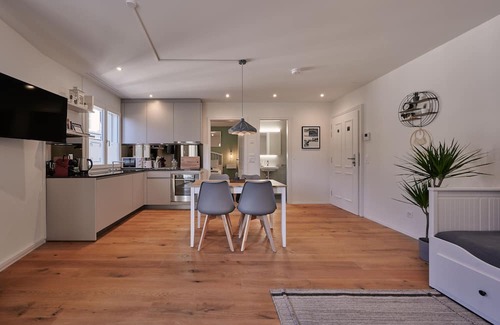 Unterseen Apartment | City Center Apartment with Mountain View, Historic Building, Old Town