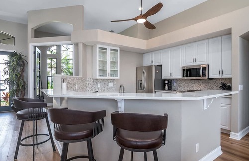 Marco Island House | Gorgeous three-bedroom + Den 2 bathroom home on the water.