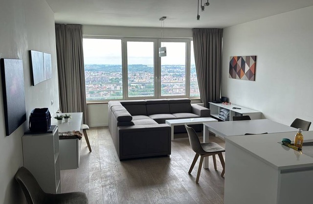 Room in City view apartment in Brussels Center