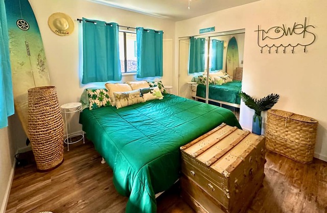 Dog-friendly stay with kitchenette, washer/dryer, & fitness room access