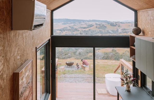 Hilltop Off Grid Tiny House with Outdoor Bath