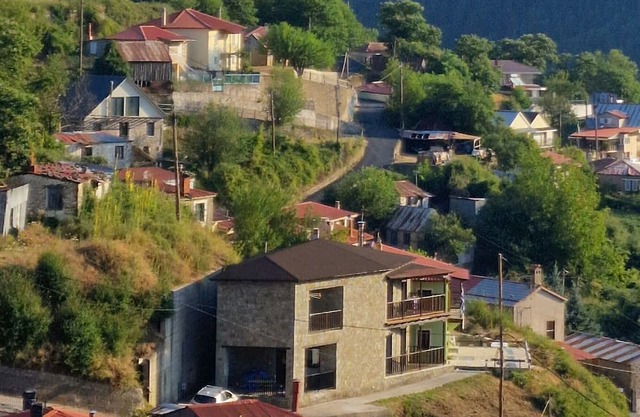 The Black Chestnut, a stone built luxury house in the village of Agios Nikolaos.