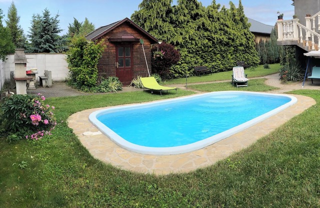 Spacious apartment with pool, panoramic view, garden