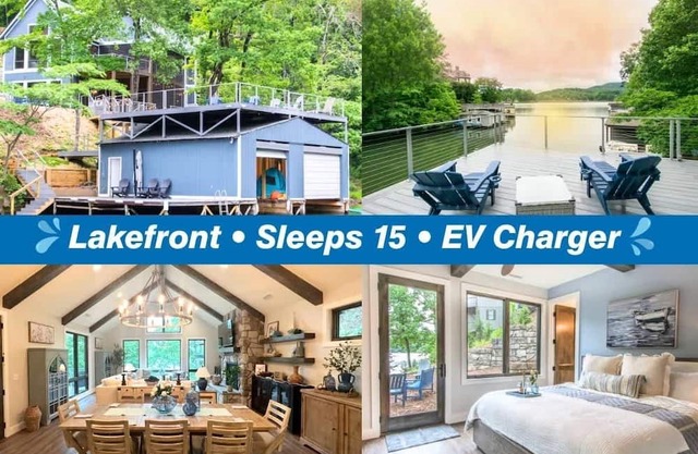 Relaxing Lake Retreat~EV Charger~Sleeps 15