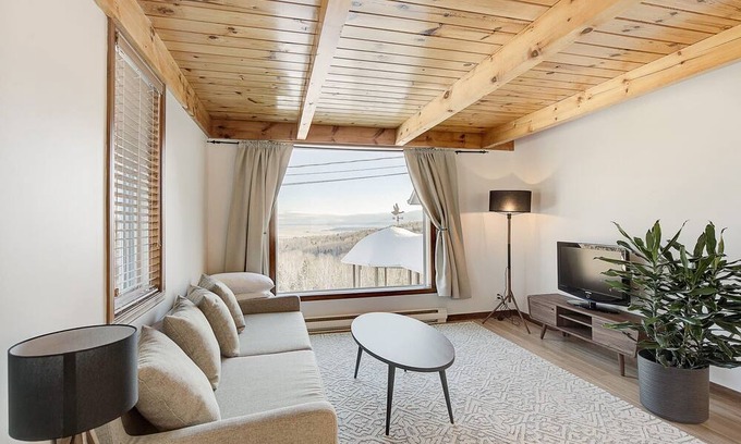 Baie-St-Paul Apartment | Cute Apt with Views with Fireplace, 10 min Massif