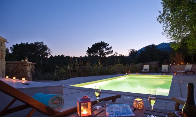 Porto-Vecchio House | Villa Alzu, 3 bedrooms, 6 people, shared heated swimming pool, in the heart of the Corsican maquis