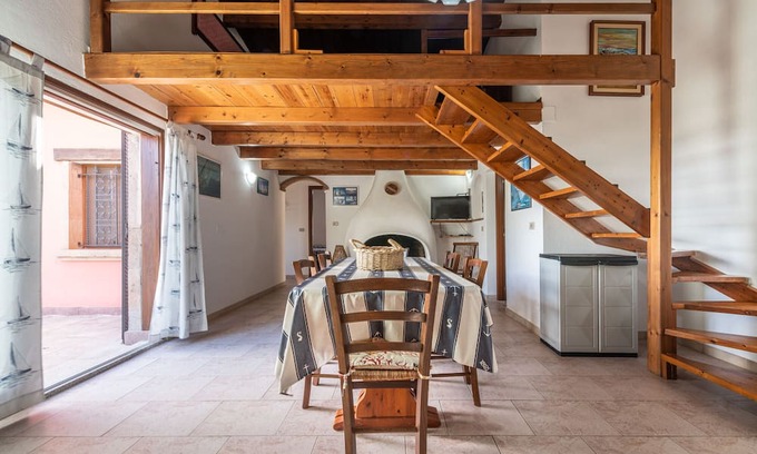 Sant'Antioco Apartment | Apartment 'Ambra One' with Mountain View, Private Garden & Terrace