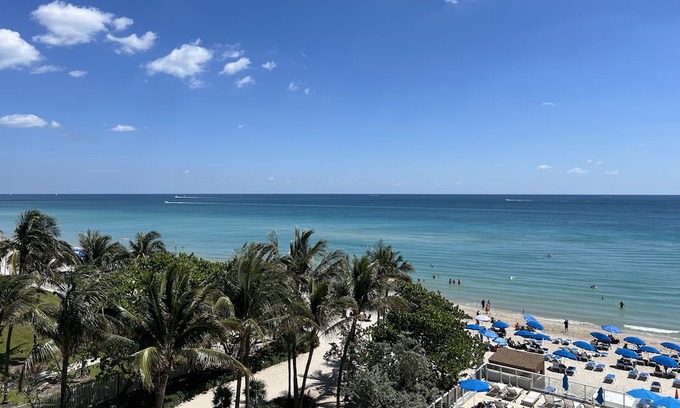 Sunny Isles Beach Condo | Wake up to the sound of waves crashing on the shore and enjoy a cup of coffee.