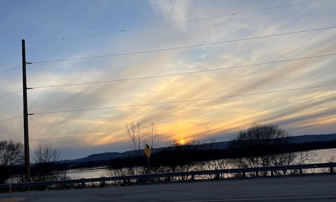 Onalaska House | Overlooking Lake Onalaska -- Queen bed + bathroom in nostalgic motel