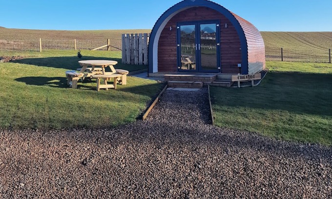 Eyemouth Cabin | Herdwick - luxury pods with Private hot tubs - BBQ - 750m to Beach