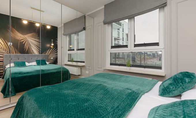 Warsaw Apartment | Coopera 7F | Apartment with Two Bedrooms and a Garden | Parking | Warsaw