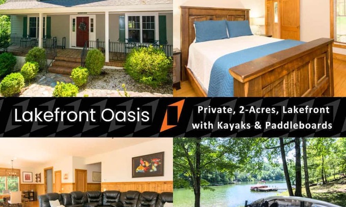 Mill Spring House | Lakefront Oasis~$375 Free Activities Daily