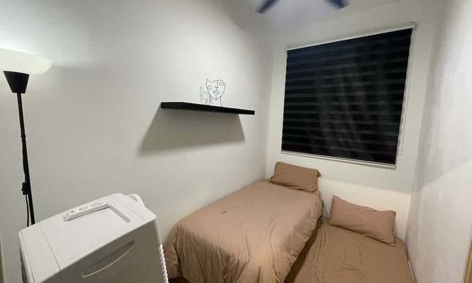 Taman Johor Jaya Apartment | Cozy 2-bedroom apartment in wonderful Johor Bahru with AC, fitness room